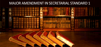 Major Amendment in Secretarial Standard 1