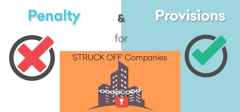 Penalty and Provision for Struck off companies