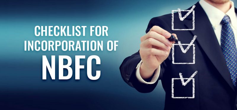Checklist for Incorporation of NBFC