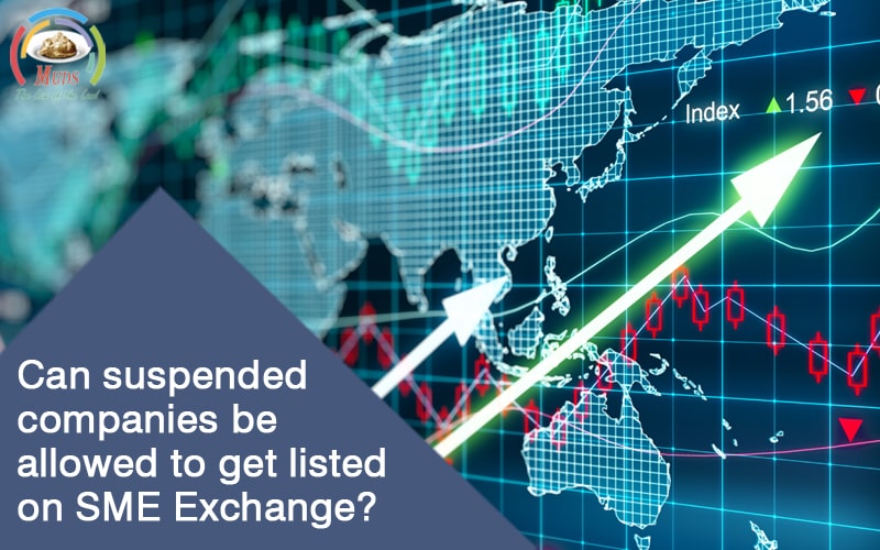 Can suspended companies be allowed to get listed on SME Exchange
