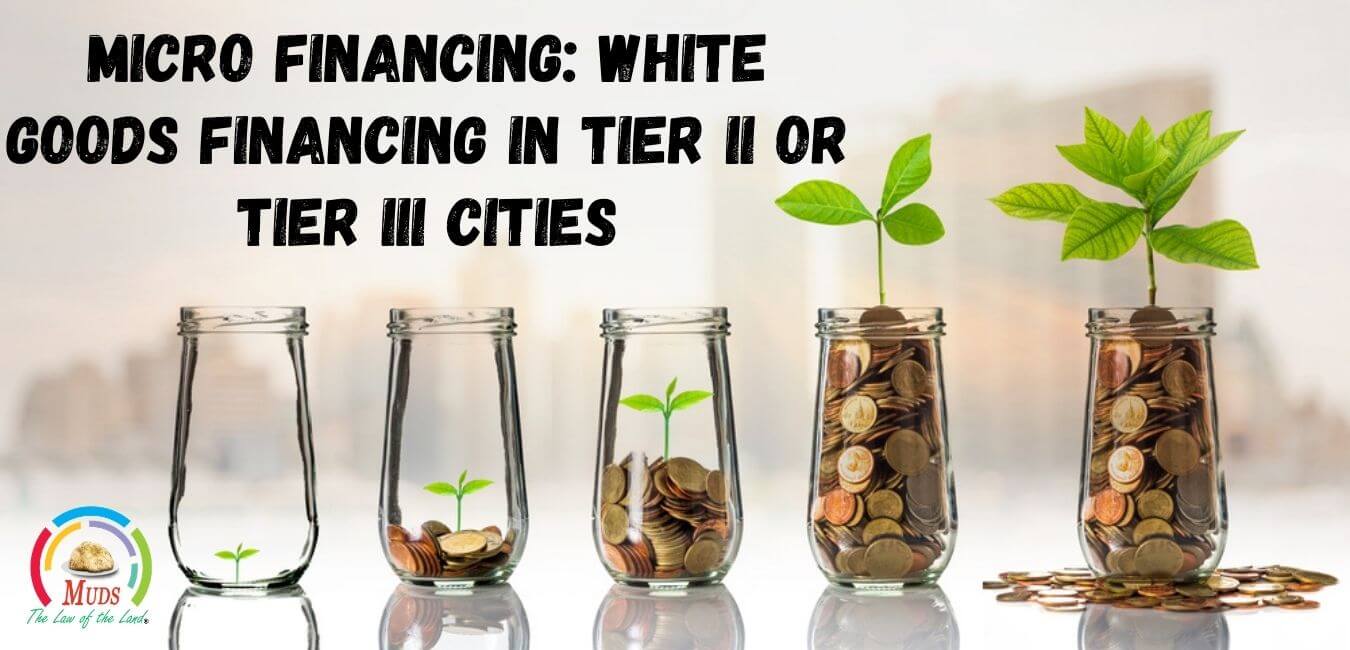 Microfinancing White goods financing in tier 2 or tier 3 cities
