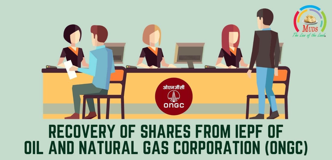 Recovery of shares from IEPF of Oil and Natural Gas Corporation (ONGC)